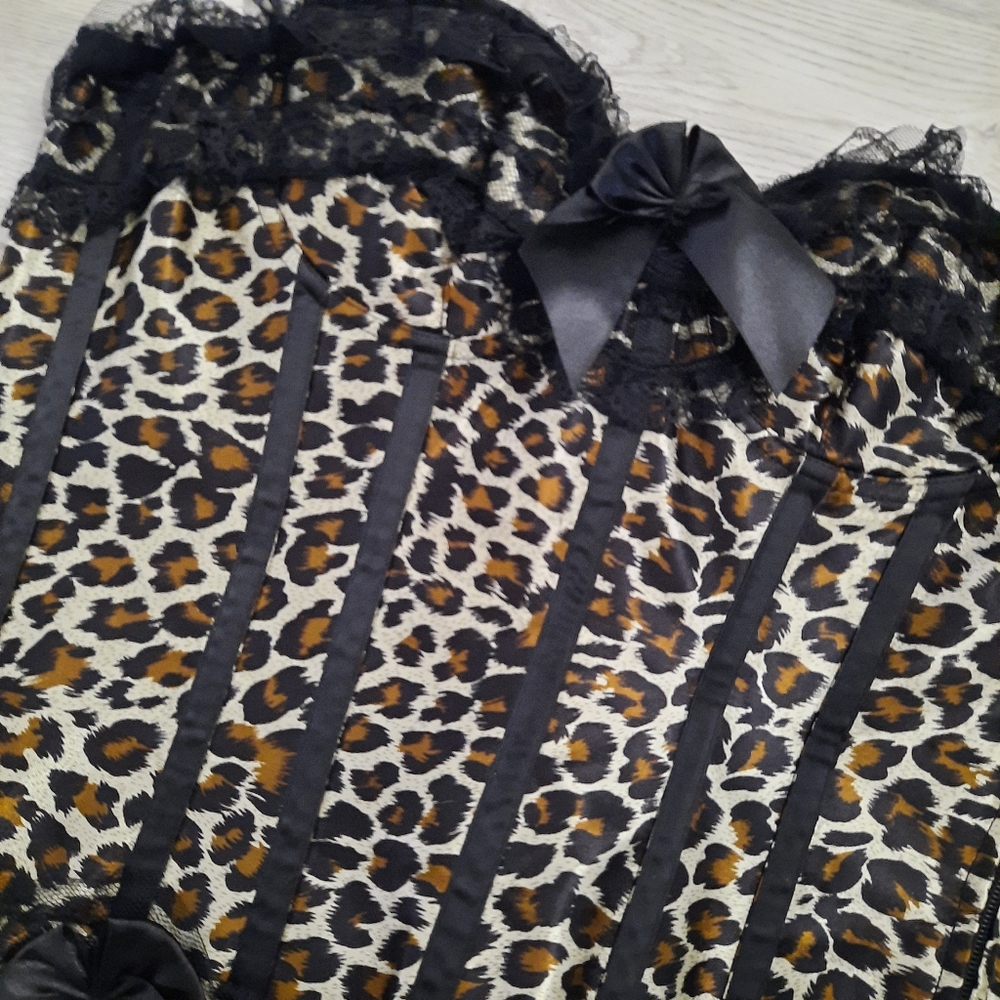 Leopard Print Corset - Picture 2 of 5